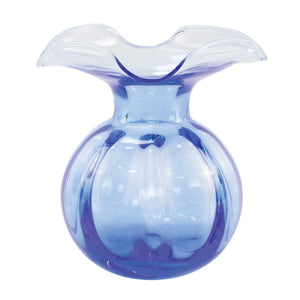 Open image in slideshow, Hibiscus Glass Medium Fluted Vase
