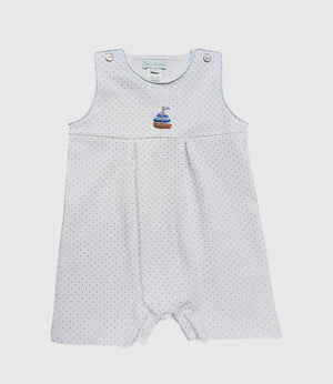 Open image in slideshow, Smocked Pima Cotton Romper
