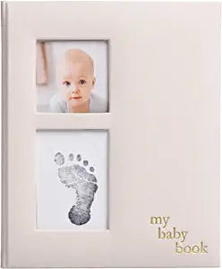 Open image in slideshow, Linen Baby Memory Book &amp; Ink Pad
