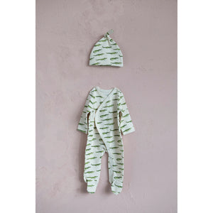 Open image in slideshow, Cotton Footed Baby Bodysuit
